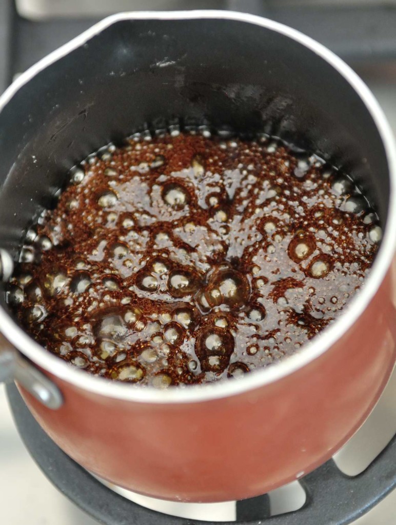 Boiling salted caramel