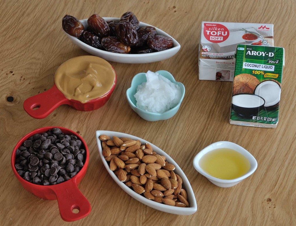 Vegan chocolate peanut butter trifle ingredients