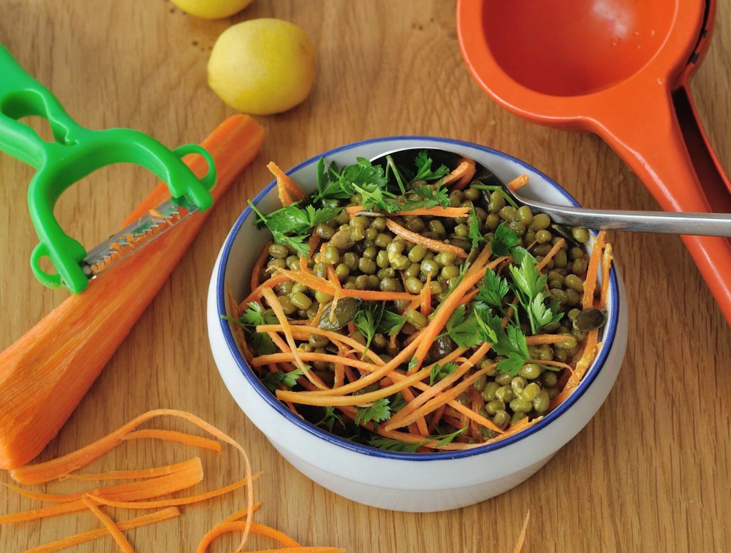 Steamed Mung Beans Salad