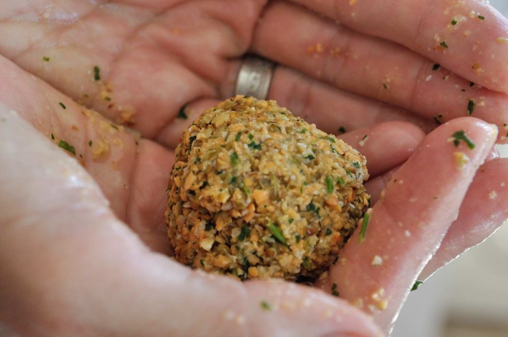 Almond Lentils patties in tomato gravy (Gluten Free)