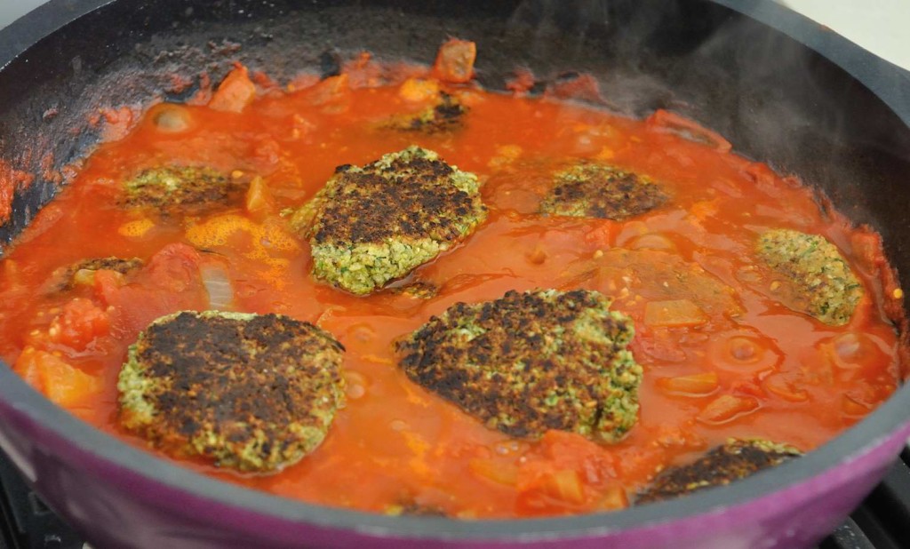 Almond Lentils patties in tomato gravy (Gluten Free)