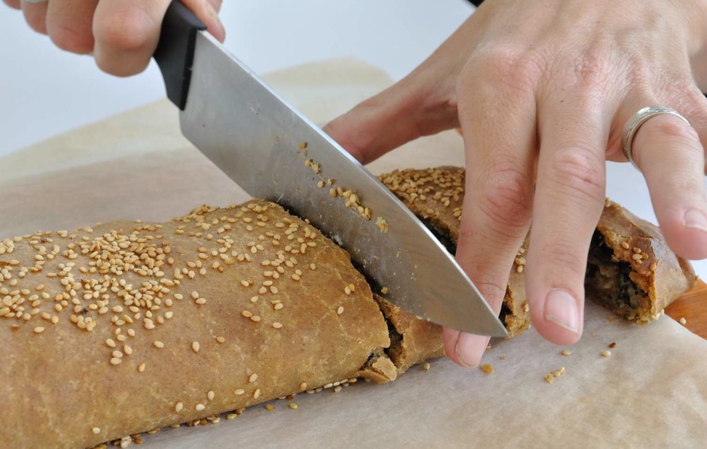 Chard/Spinach Pinwheel Bread