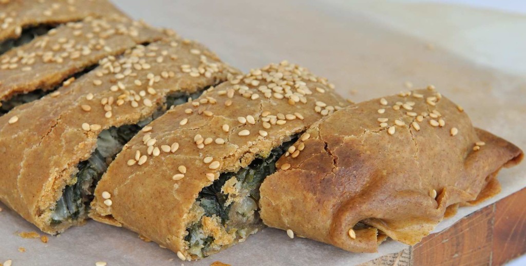 Chard/Spinach Pinwheel Bread