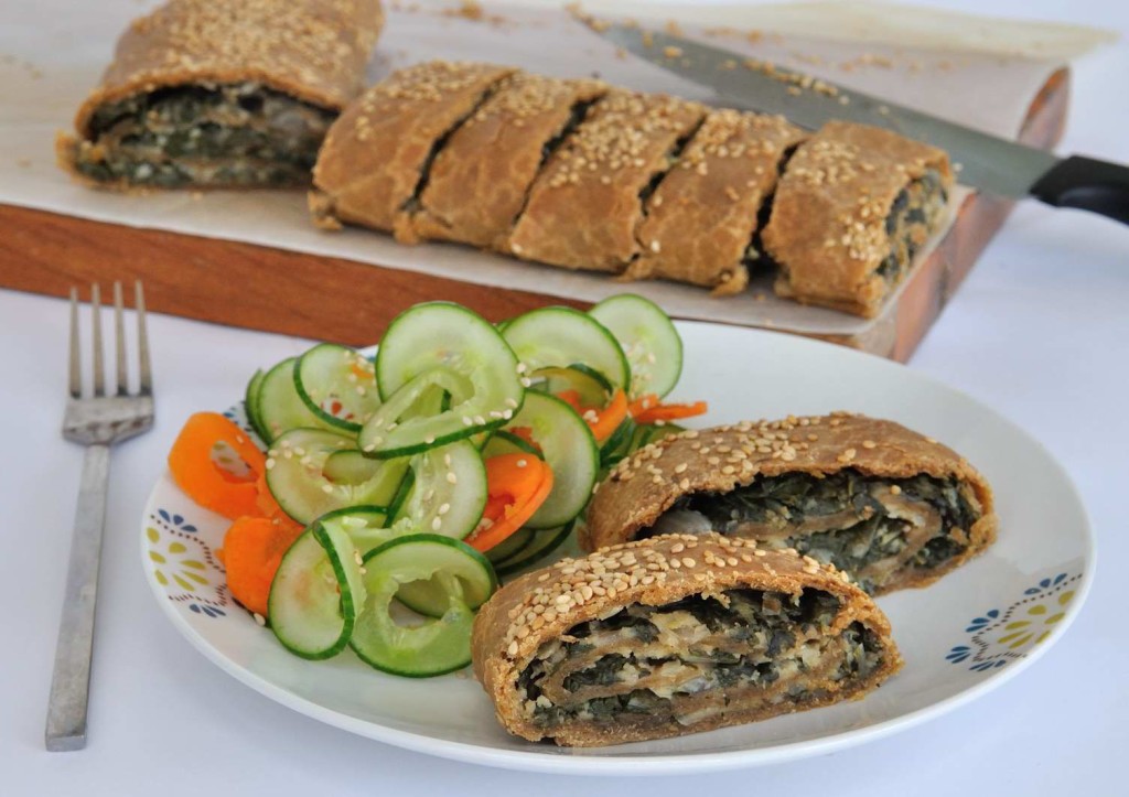 Chard/Spinach Pinwheel Bread