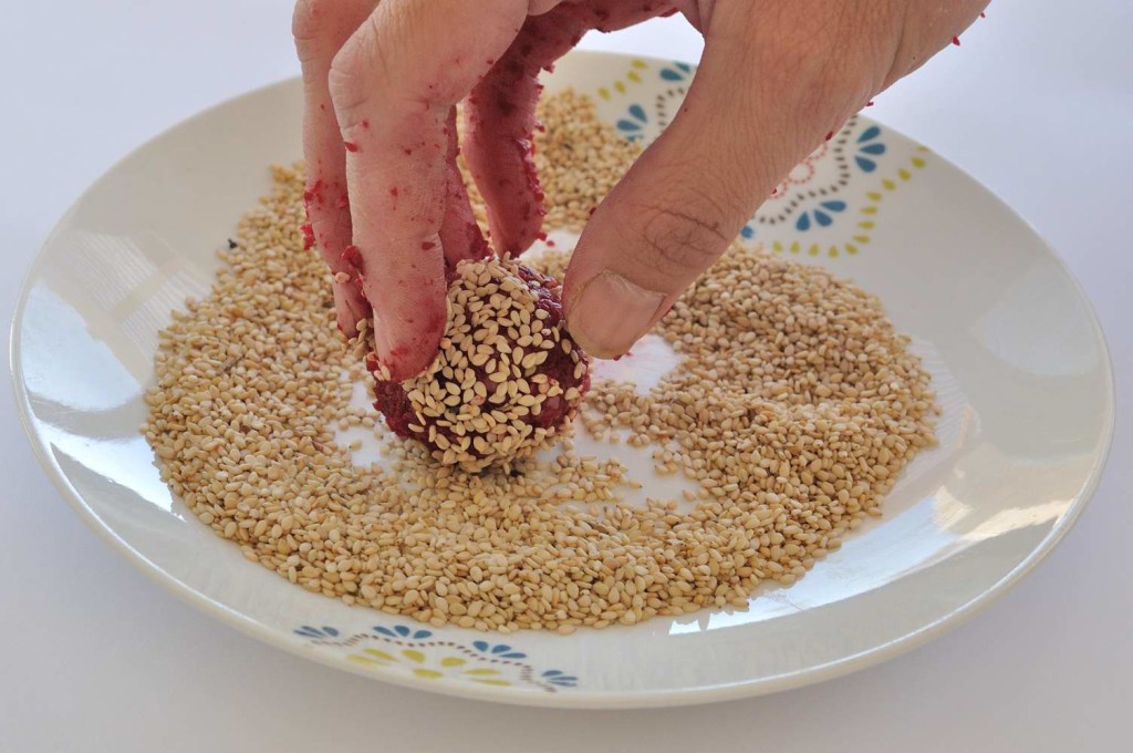 Beet and Rice Leftovers Balls