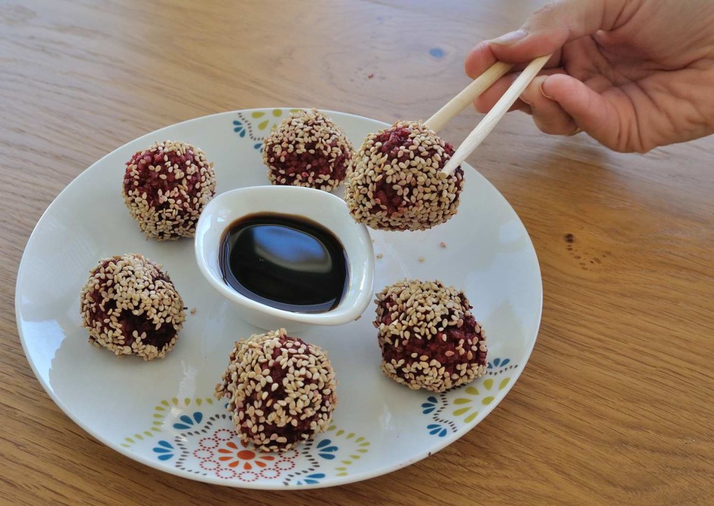 Beet and Rice Leftovers Balls