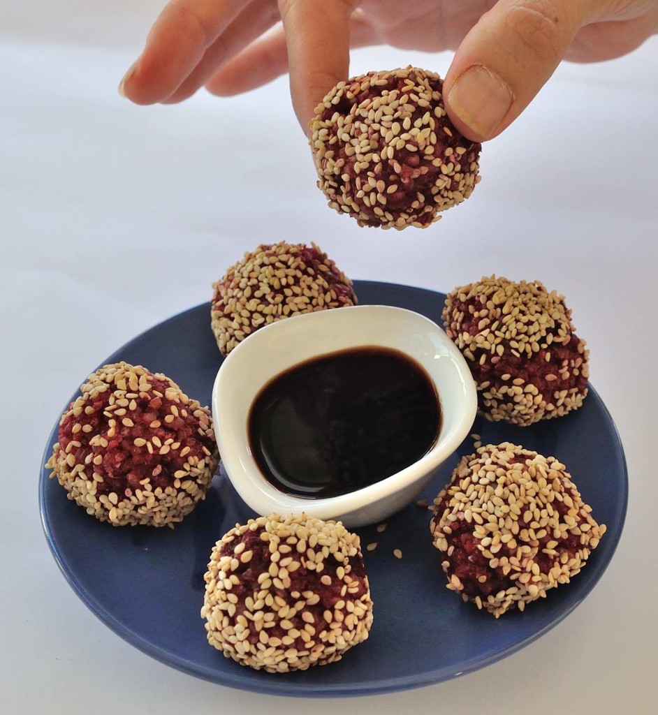 Beet and Rice Leftovers Balls