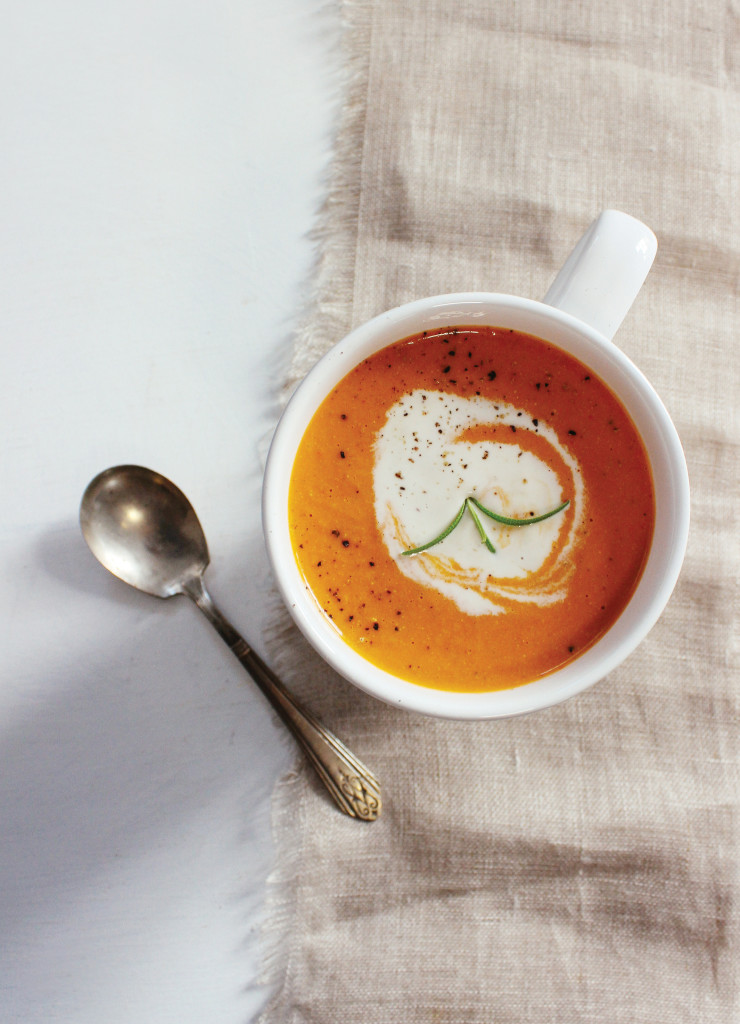 Roasted Red Pepper & Tomato Bisque