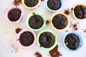 Vegan Teff Flour Chocolate Muffins