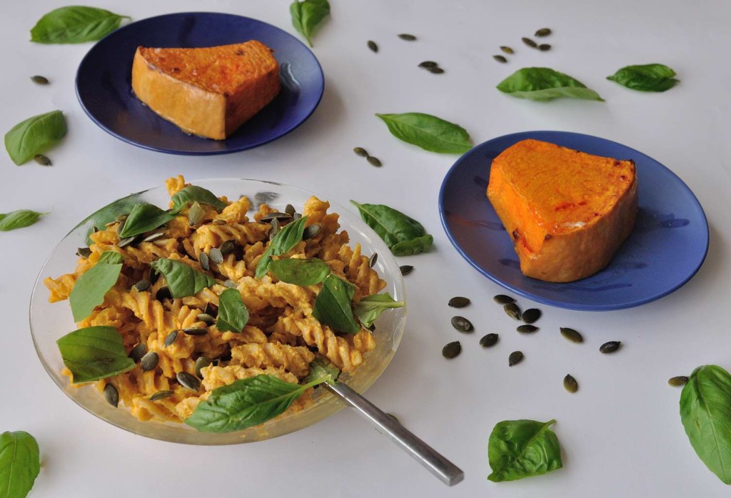 Creamy Vegan Cashew Pumpkin Pasta