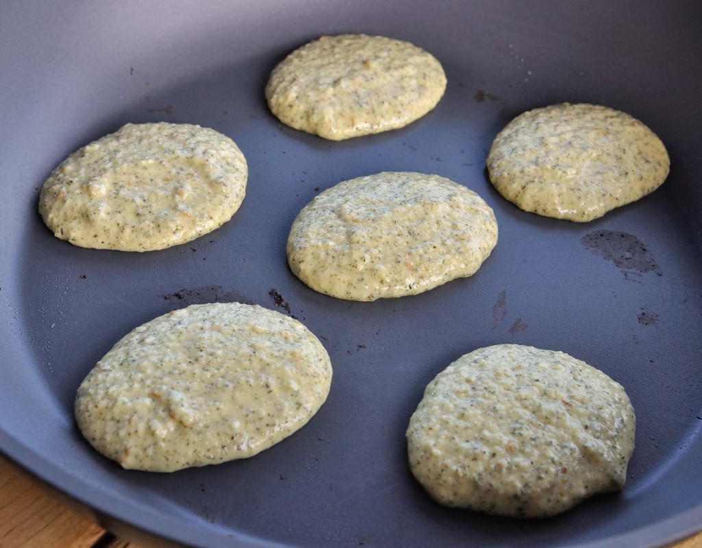 Chickpea flour mini omelettes