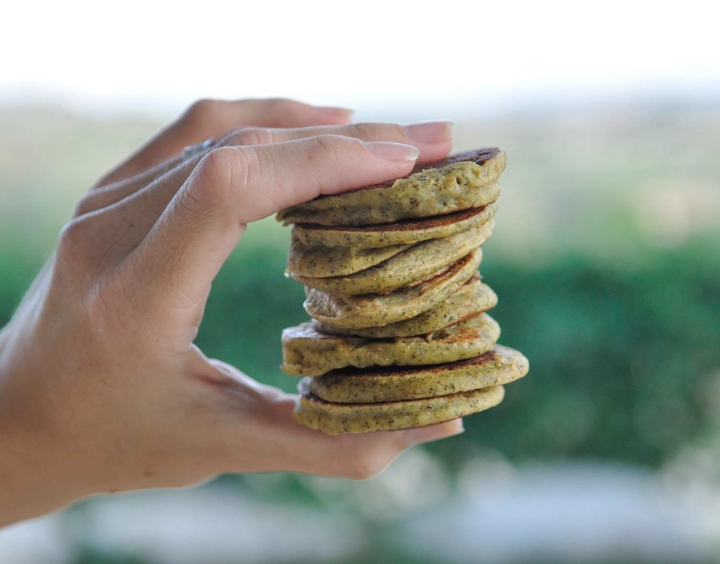 Chickpea flour mini omelettes