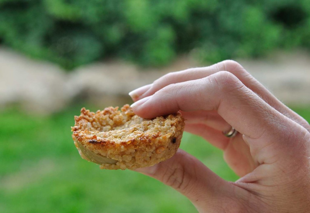 Baked quinoa cakes