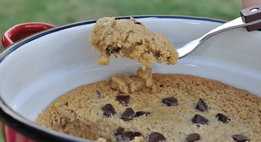 Almond Butter Maple Skillet Cookie