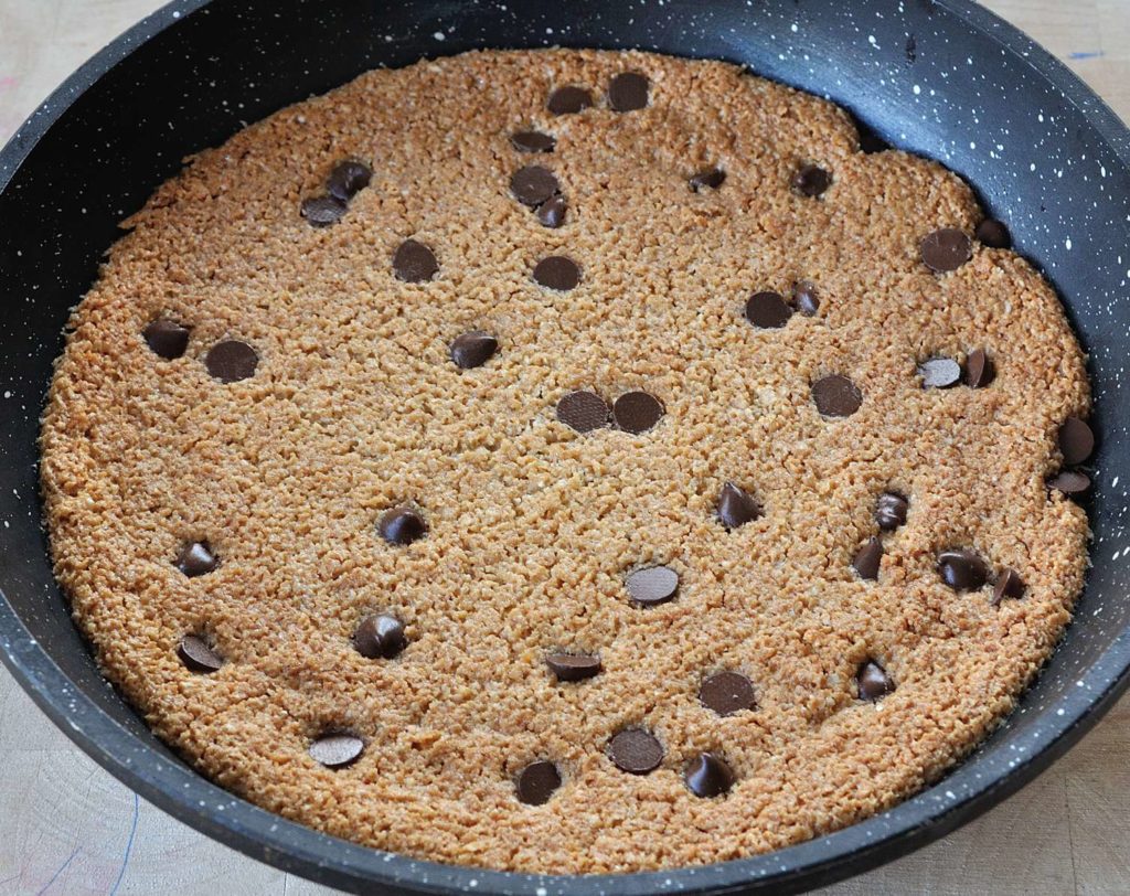 Almond Butter Maple Skillet Cookie