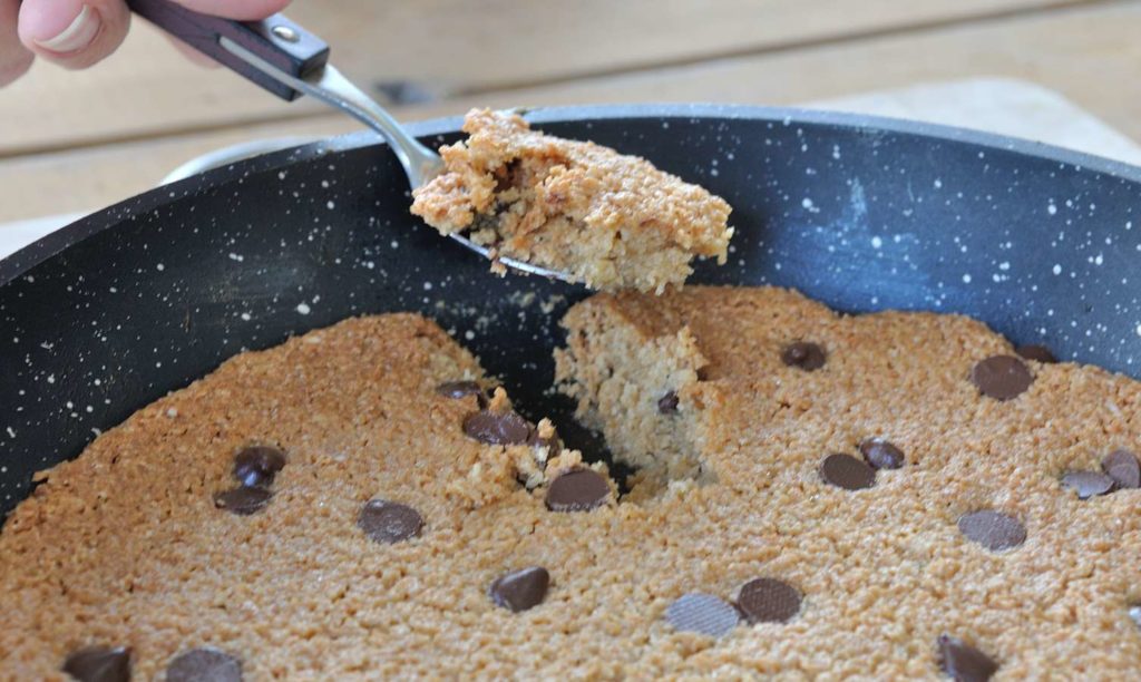 Almond Butter Maple Skillet Cookie