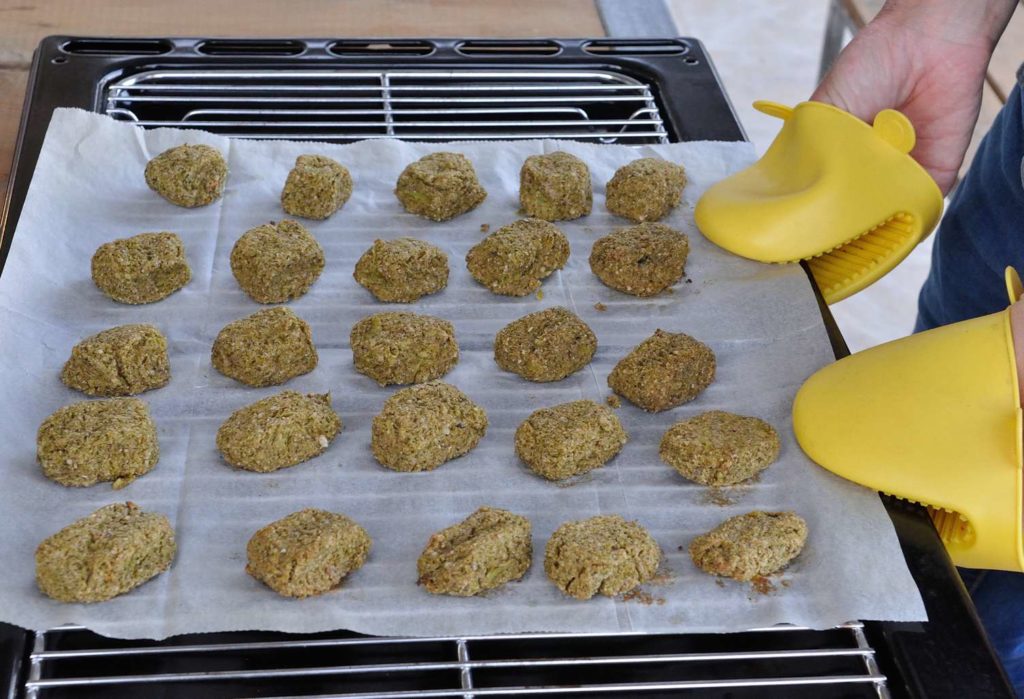 Vegan Broccoli and Cashew Cheese Tots