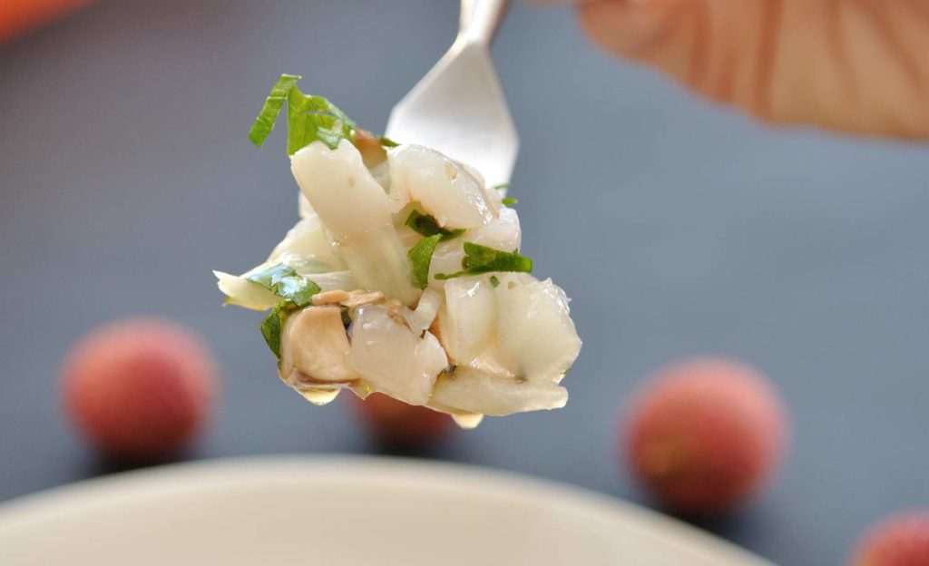 Vegan Lychee Ceviche