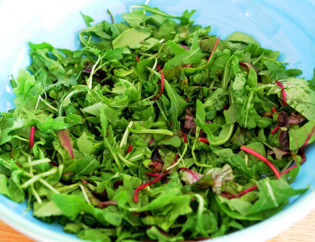 Double Quinoa and Baby Mix in Tahini Maple Vinaigrette