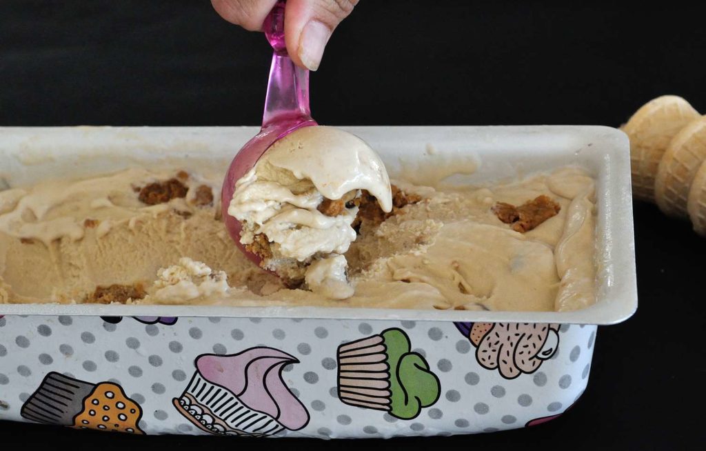 Peanut Butter Cookie Dough Ice Cream (Vegan + GF)