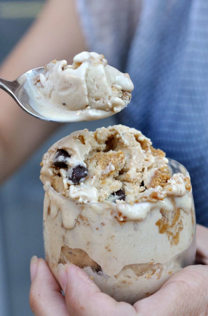 Peanut Butter Cookie Dough Ice Cream (Vegan + GF)