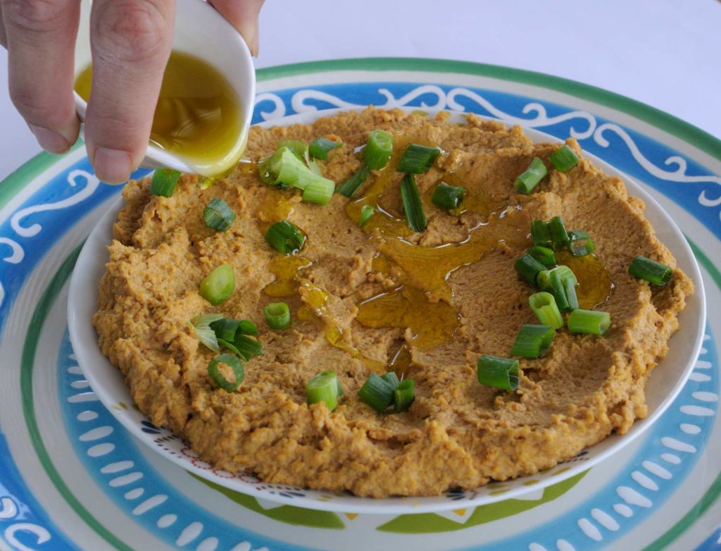 Red Lentil Carrot Hummus