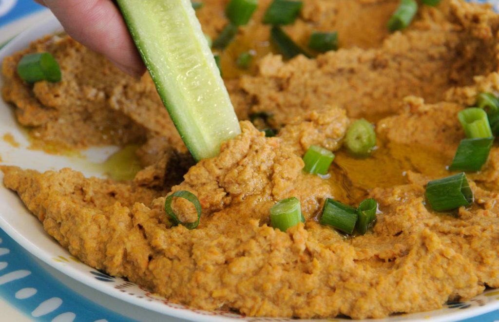 Red Lentil Carrot Hummus