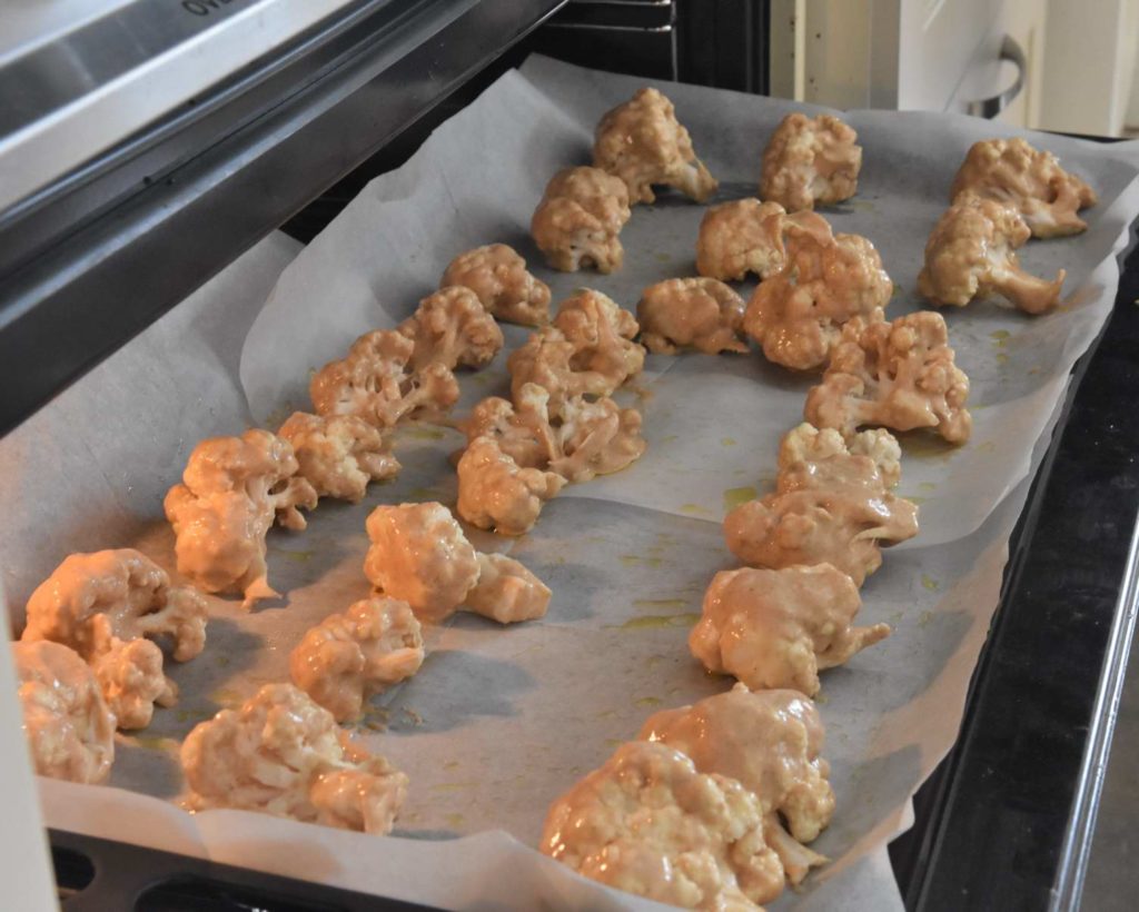 Sweet And Spicy Cauliflower "Wings"