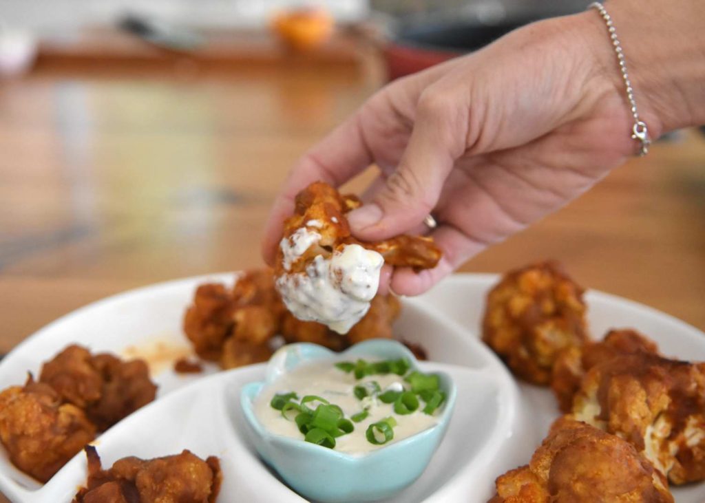 Sweet And Spicy Cauliflower "Wings"