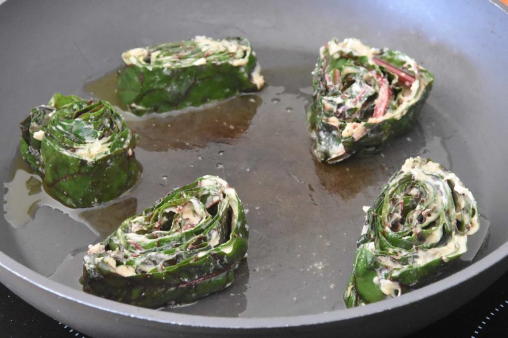 Chard Pinwheels (Indian Alu Wari)