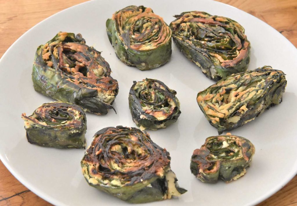 Chard Pinwheels (Indian Alu Wari)