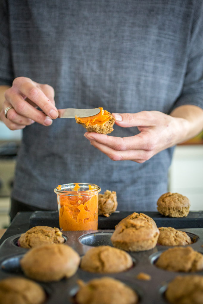 Rye Flour and Rosmary Vegan Savory Muffins