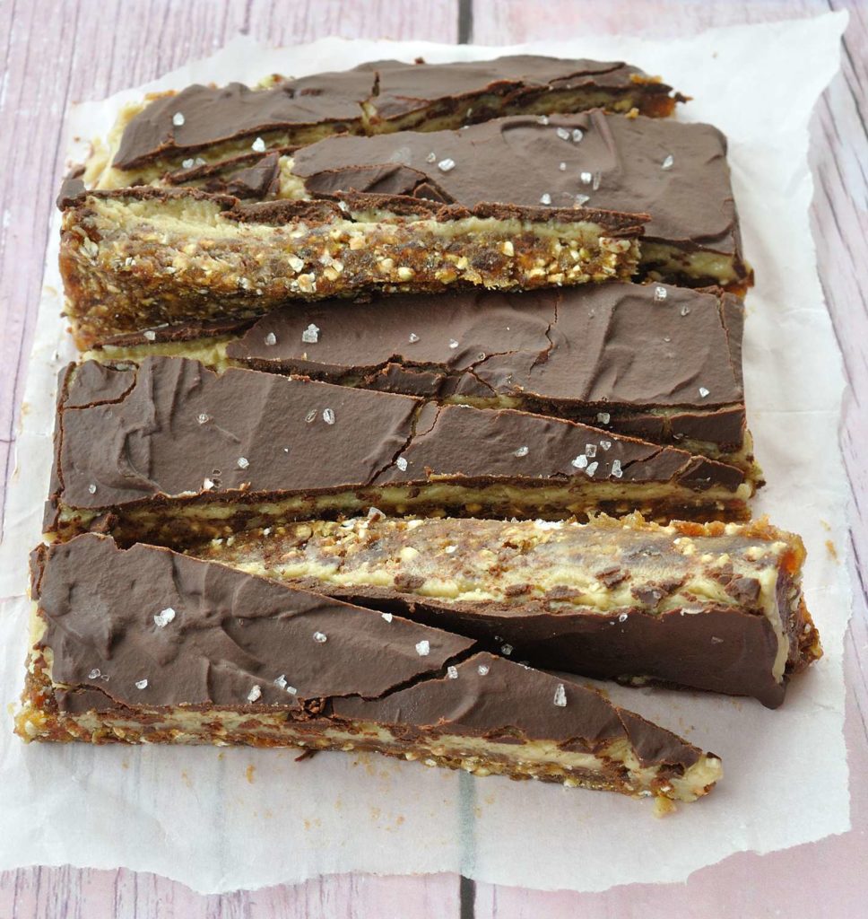 Dates, Almond Cream And Chocolate Bars