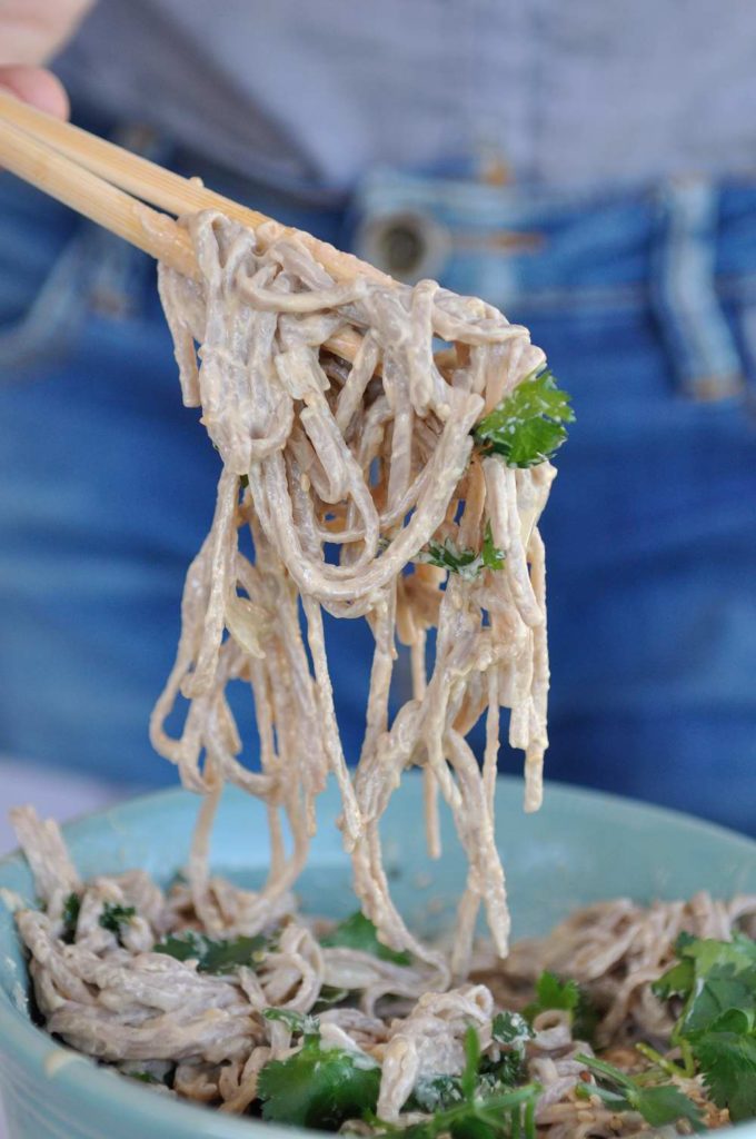 Soba Peanut Butter Noodles Bowl