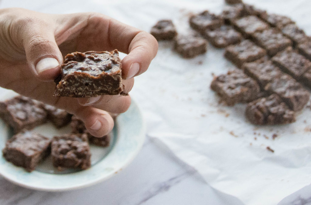 Chocolate Hazelnut Crunch Bars (Vegan + Gluten Free)